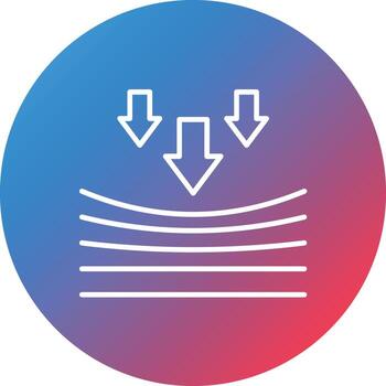 Resilience Line Gradient Circle Background Icon vector