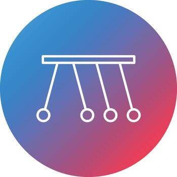 icono de fondo de círculo de degradado de línea de consecuencias vector
