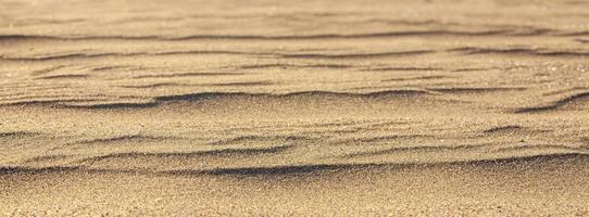 Yellow sand closeup as texture. Selective focus photo