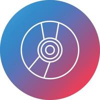 Blu Ray Line Gradient Circle Background Icon vector