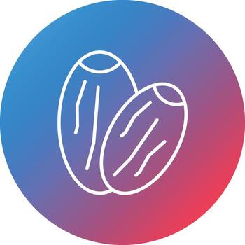 icono de fondo de círculo de degradado de línea de fechas vector