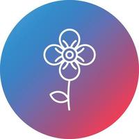 Violet Line Gradient Circle Background Icon vector