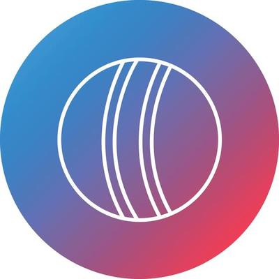 Handball Line Gradient Circle Background Icon