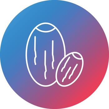 Dates Line Gradient Circle Background Icon vector