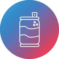 Soda Line Gradient Circle Background Icon vector