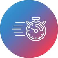 Fast Time Line Gradient Circle Background Icon vector