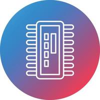 IC Line Gradient Circle Background Icon vector