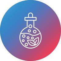 Sauna Line Gradient Circle Background Icon vector