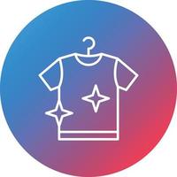 Laundry Line Gradient Circle Background Icon vector