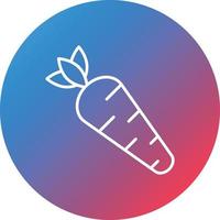 Carrots Line Gradient Circle Background Icon vector