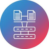 Load balancing Line Gradient Circle Background Icon vector