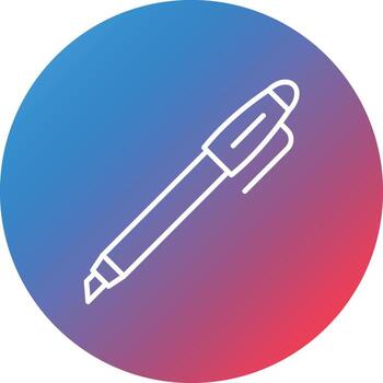 icono de fondo de círculo degradado de línea sharpie vector