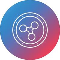 Ripple Line Gradient Circle Background Icon vector