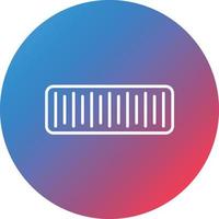 Serialization Line Gradient Circle Background Icon vector