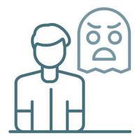Phobia Line Two Color Icon vector