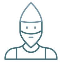 Dwarf Line Two Color Icon vector
