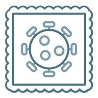 Bio Art Line Two Color Icon vector