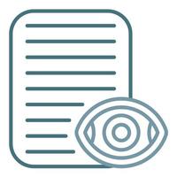 Views Line Two Color Icon vector