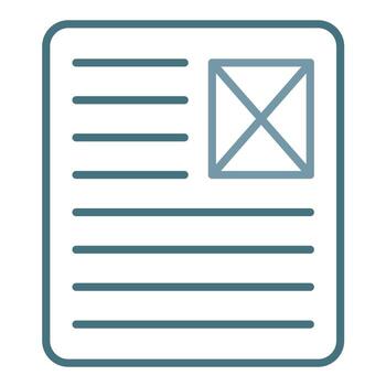 Latent Semantic Index Line Two Color Icon vector