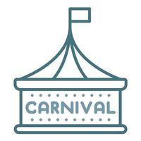 Carnival Line Two Color Icon vector