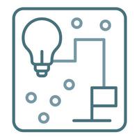 Concept Map Line Two Color Icon vector