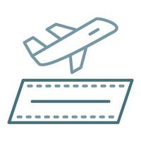 Departure Line Two Color Icon vector