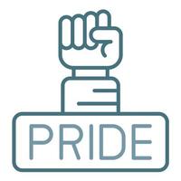 Pride Line Two Color Icon vector