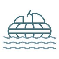 Bumper Boats Line Two Color Icon vector