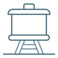 Whiteboard Line Two Color Icon vector