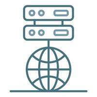 Data Network Line Two Color Icon vector