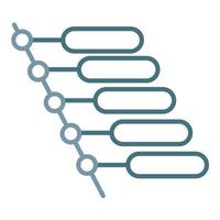 Accented Picture Line Two Color Icon vector