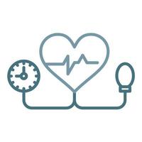 Blood Pressure Line Two Color Icon vector