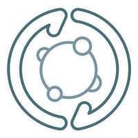 Metabolism Line Two Color Icon vector