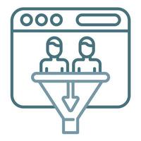 Conversion Line Two Color Icon vector