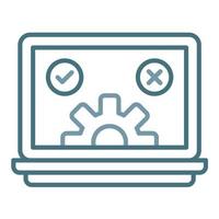 Qa Testing Line Two Color Icon vector