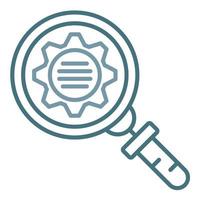 Due Diligence Line Two Color Icon vector