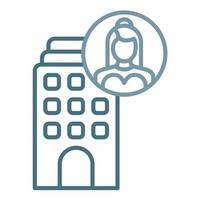 Modeling Agency Line Two Color Icon vector