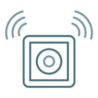 Emergency Button Line Two Color Icon vector