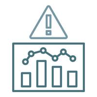 Risk Analysis Line Two Color Icon vector