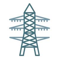 Transmission Line Two Color Icon vector