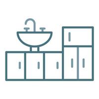 Kitchen Line Two Color Icon vector