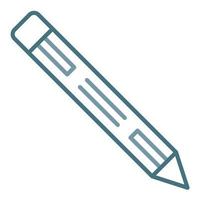 Pencil Line Two Color Icon vector