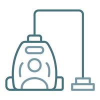 Vacuum Cleaner Line Two Color Icon vector