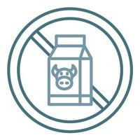 Lactose Free Line Two Color Icon vector