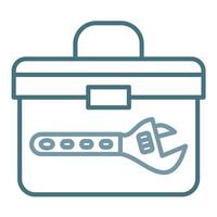 Tool Pouch Line Two Color Icon vector