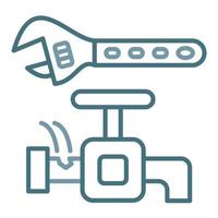Plumbing Line Two Color Icon vector