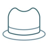 Hat Line Two Color Icon vector