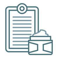 Skincare Routine Line Two Color Icon vector