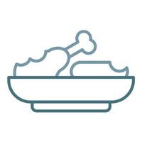 Leftovers Line Two Color Icon vector