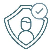 Authentication Line Two Color Icon vector